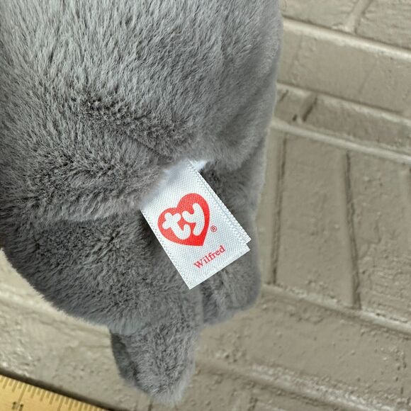 Ty Beanie Babies Wilfred The French Bull Puppy Dog Frenchie Plush Toy 6" - Picture 5 of 6